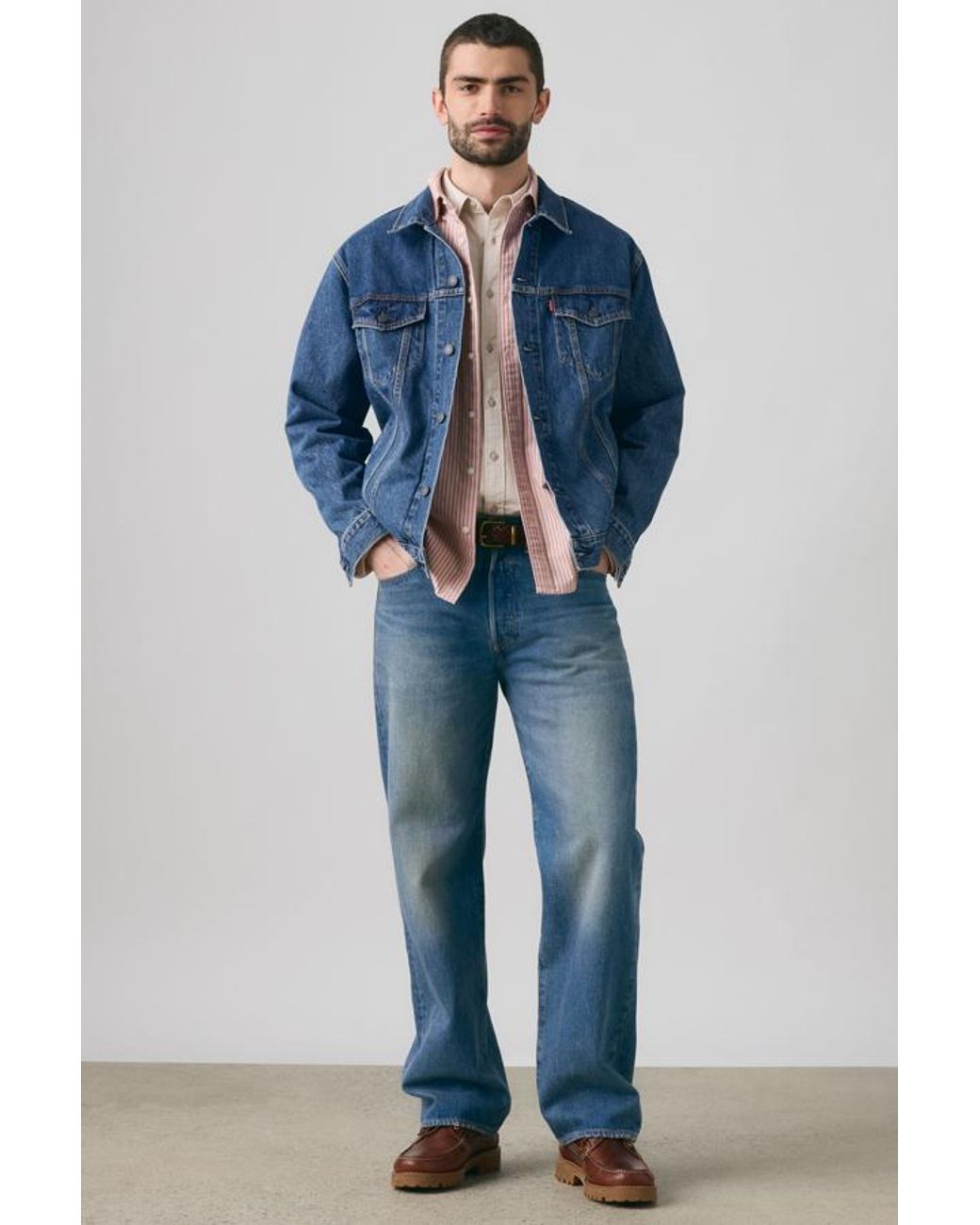 Levi's Blue 501 Loose Jeans for men