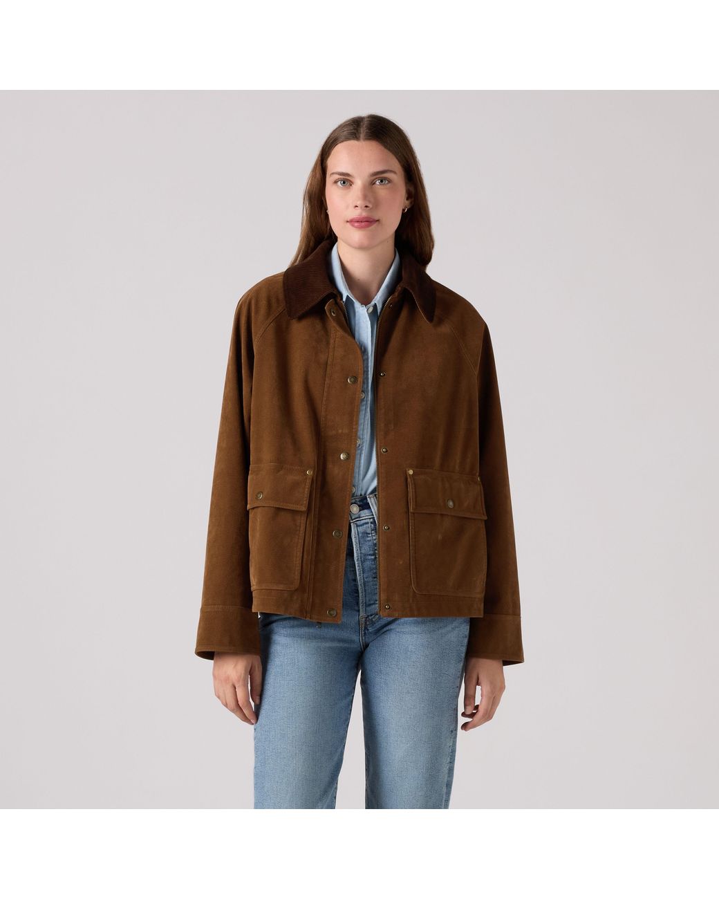Short Western Bomber Jacket Levi's de color Brown