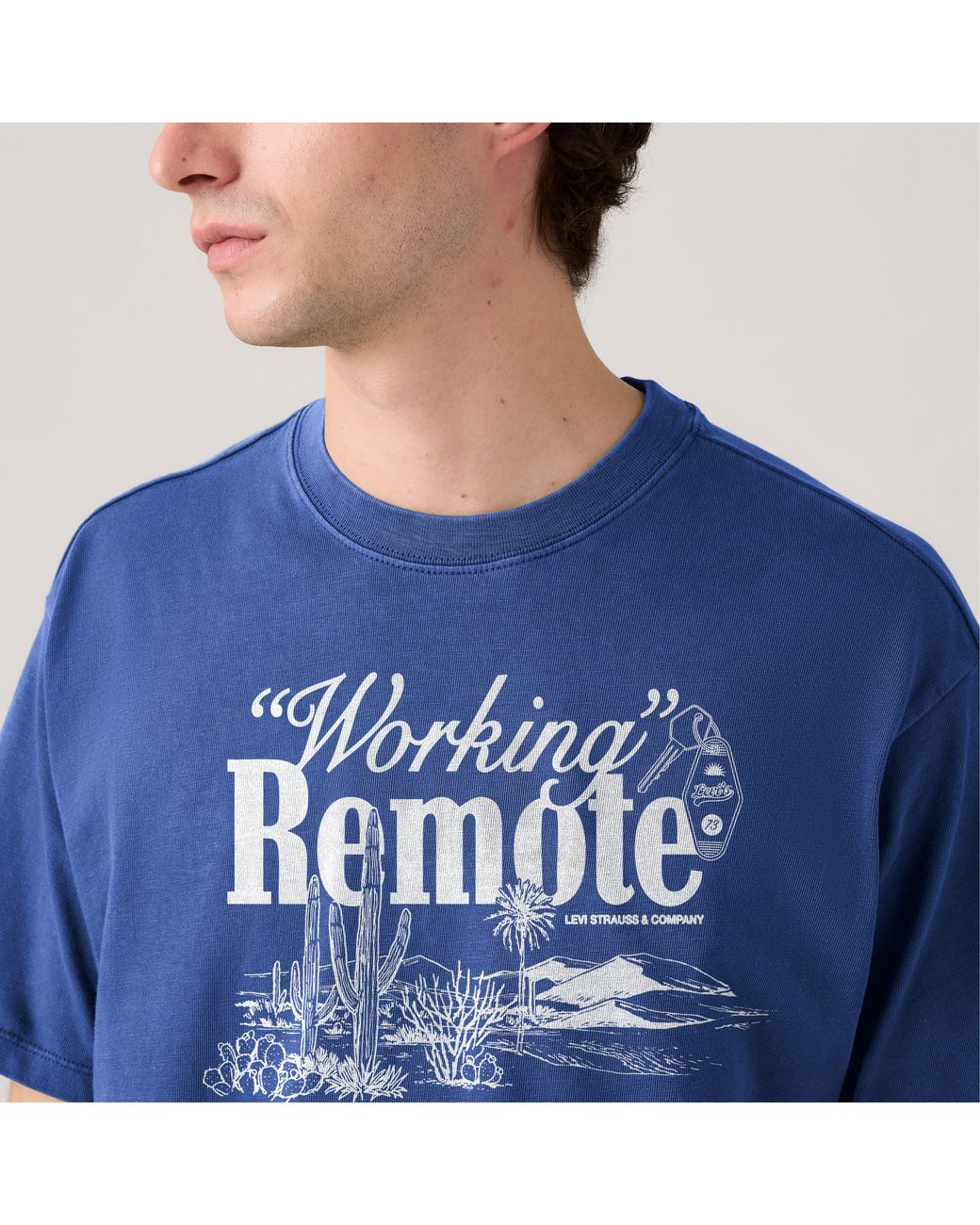 Levi's Blue Graphic Vintage Fit Tee for men