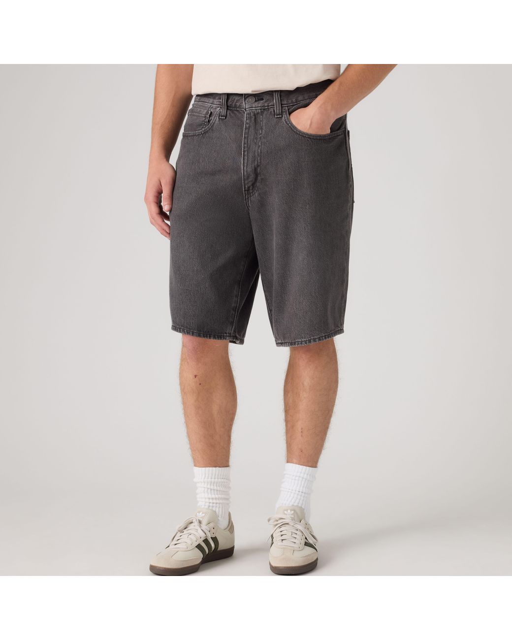 Levi's Black 478 Baggy Shorts for men