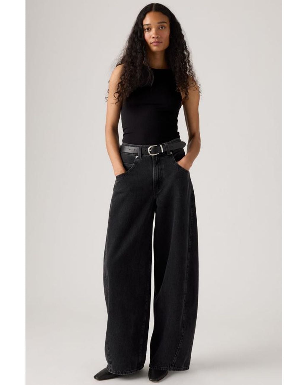 Levi's Black Super Baggy Barrel Jeans