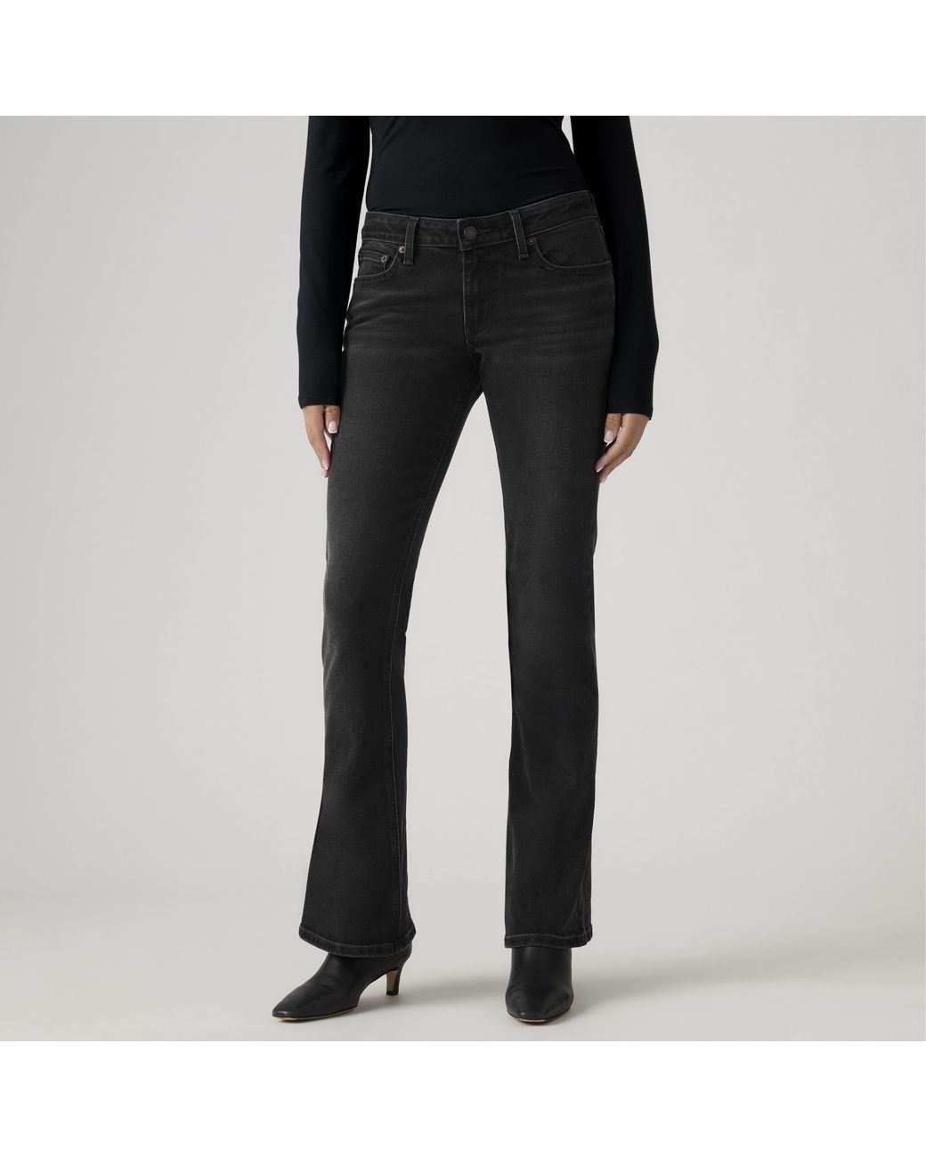 Jeans Low Slim Boot Levi's de color Black