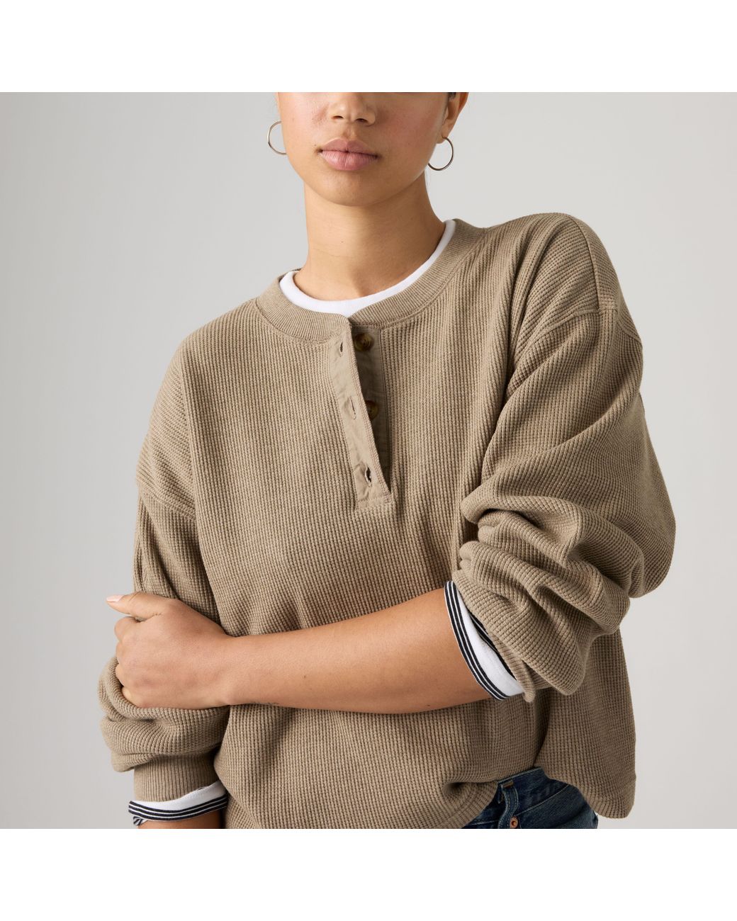 Levi's Natural Dry Goods Relaxed Long Sleeve Henley