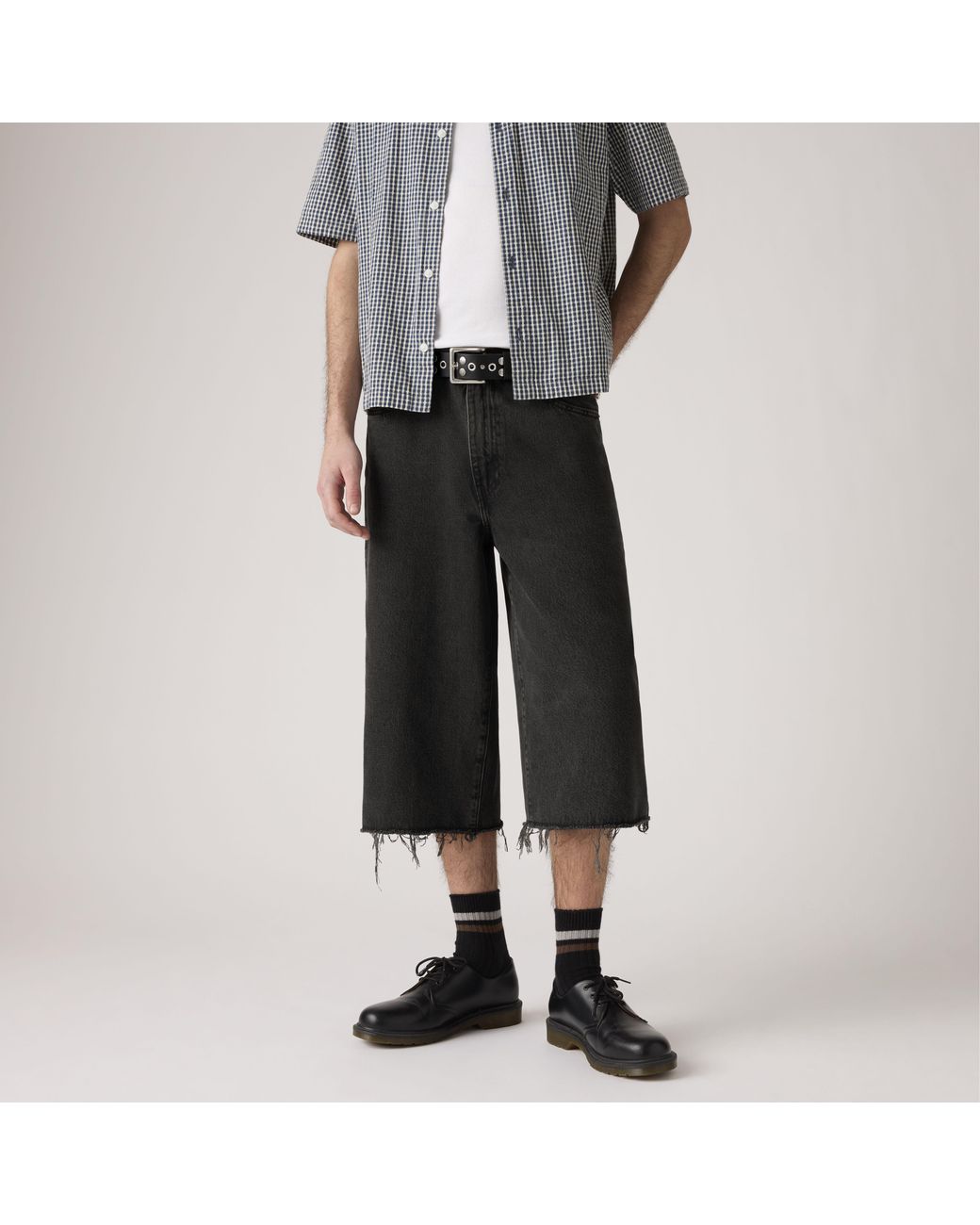 Levi's Black 478 Baggy Capris for men