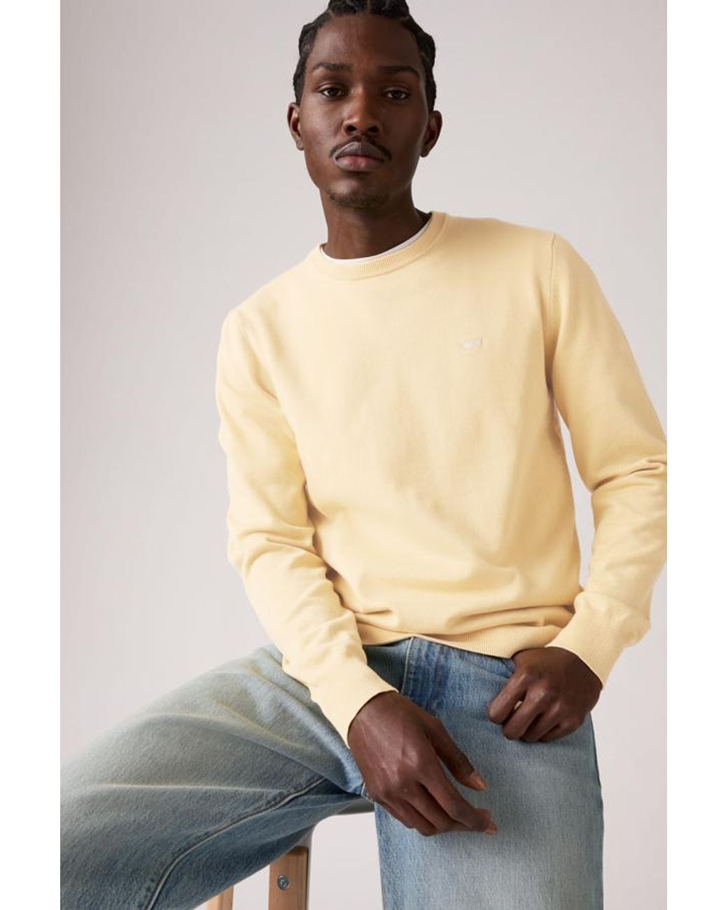Levi's Blue Lightweight Housemark Sweater for men