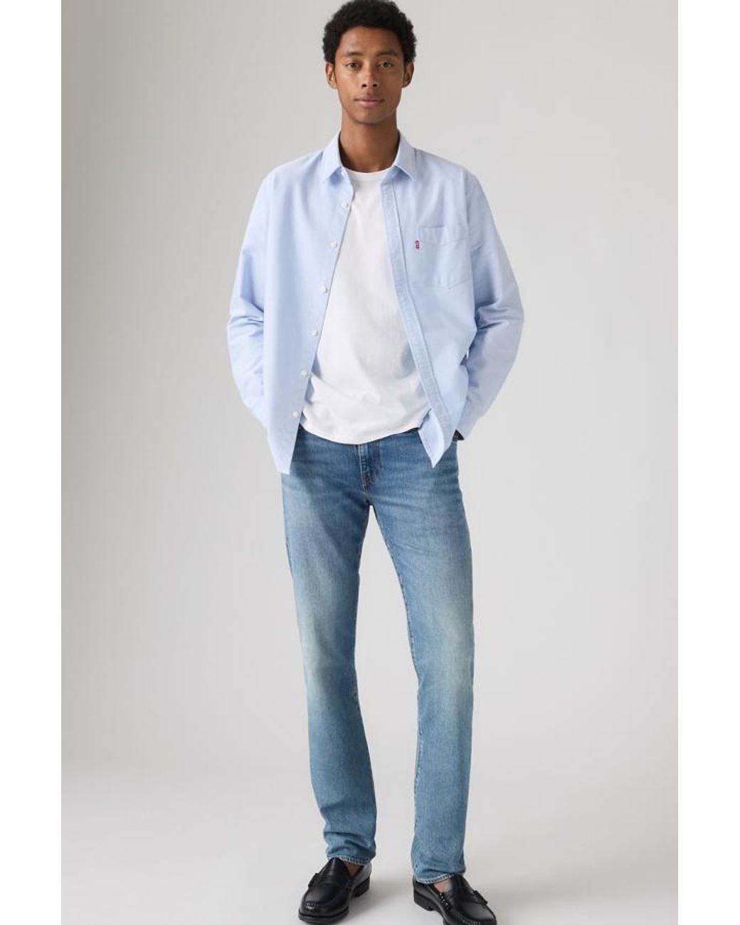 Levi's Blue 502 Taper Jeans for men