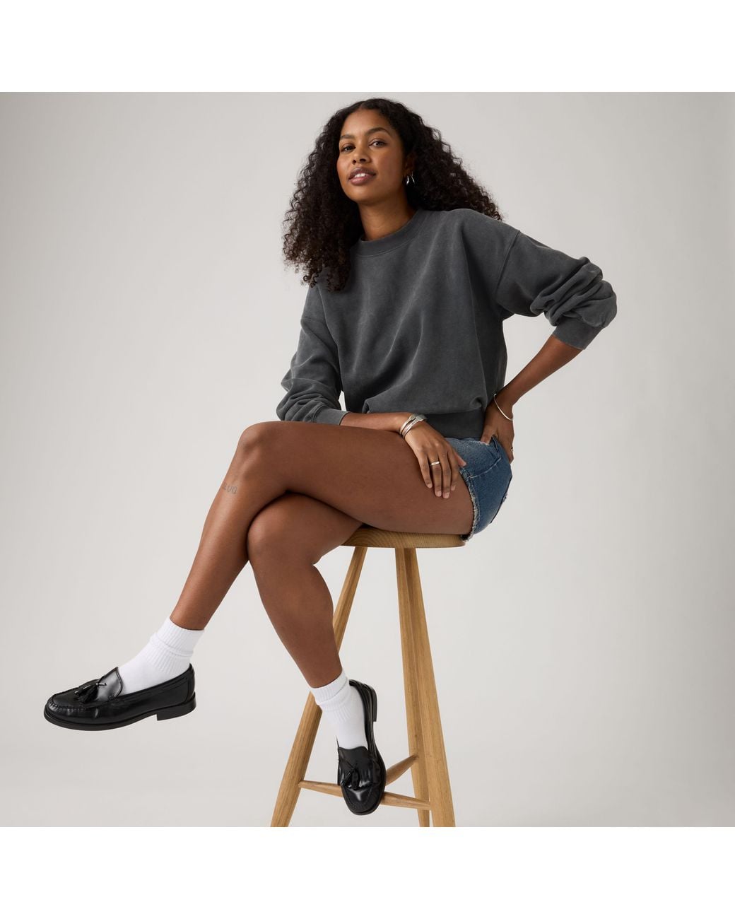 Levi's Black Vintage Boxy Sweatshirt