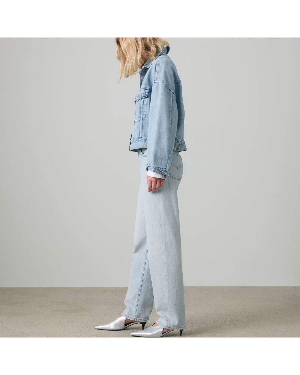 Levi's Blue Easy Dad Jeans
