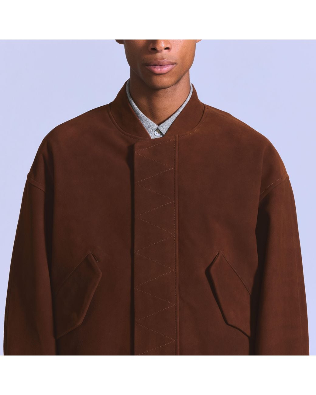 Levi's Brown Suede Bomber Jacket for men