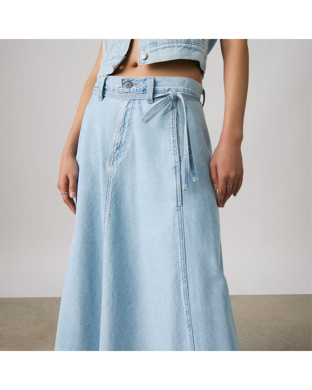 Levi's Blue Xl Lightweight Skirt