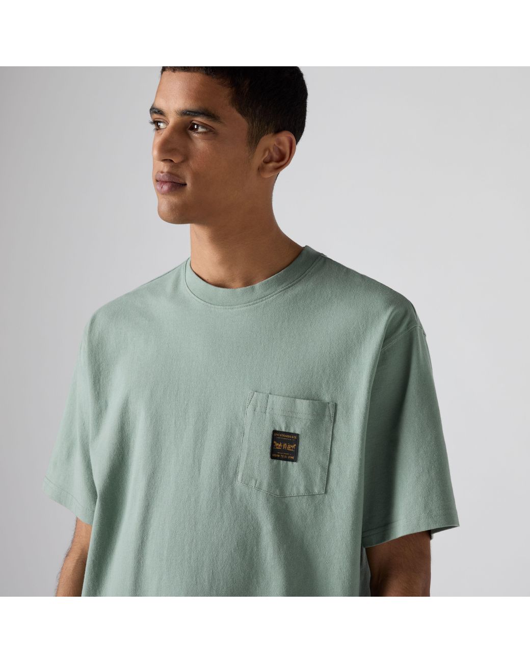 Levi's Green Workwear Pocket Tee for men