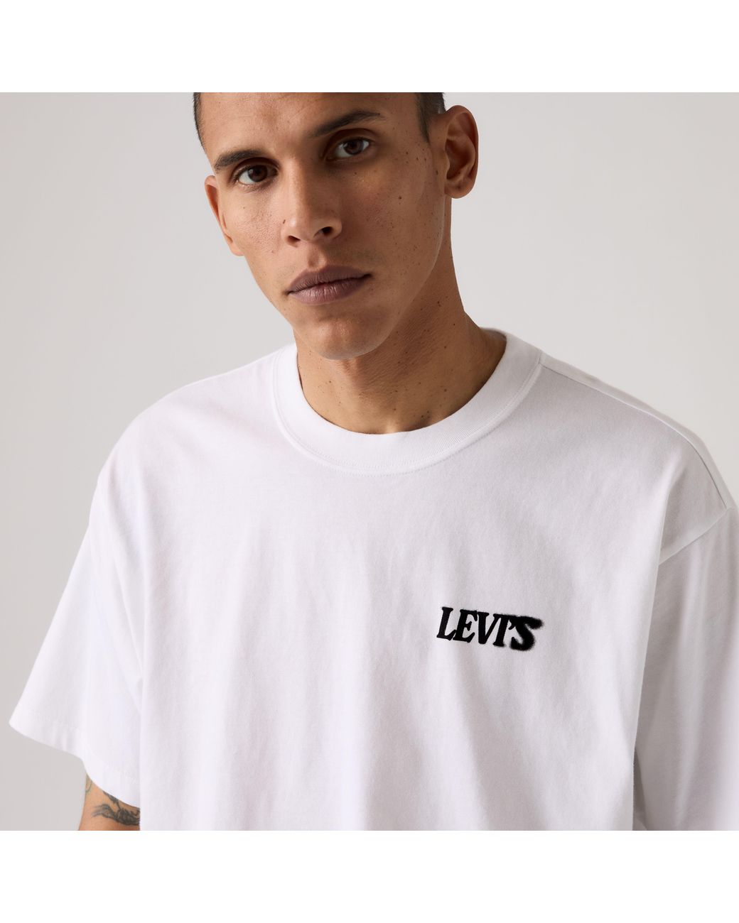 Levi's White Graphic Vintage Fit Tee for men