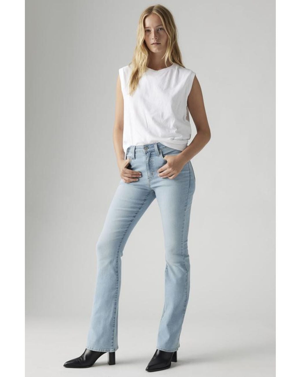 Levi's Blue 725 High Rise Bootcut Jeans