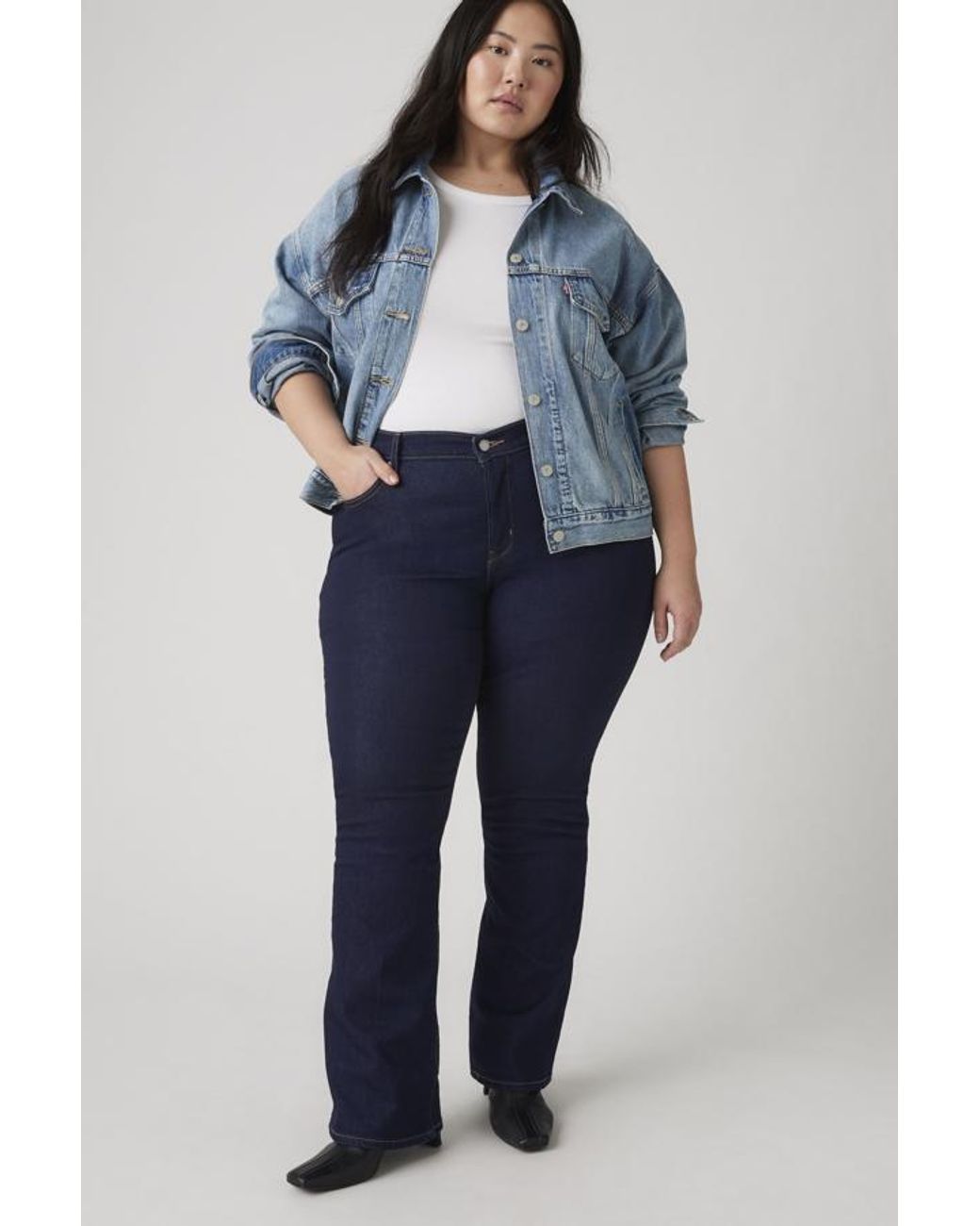 Levi's Blue 315 Shaping Boot Cut Jeans (Plus)