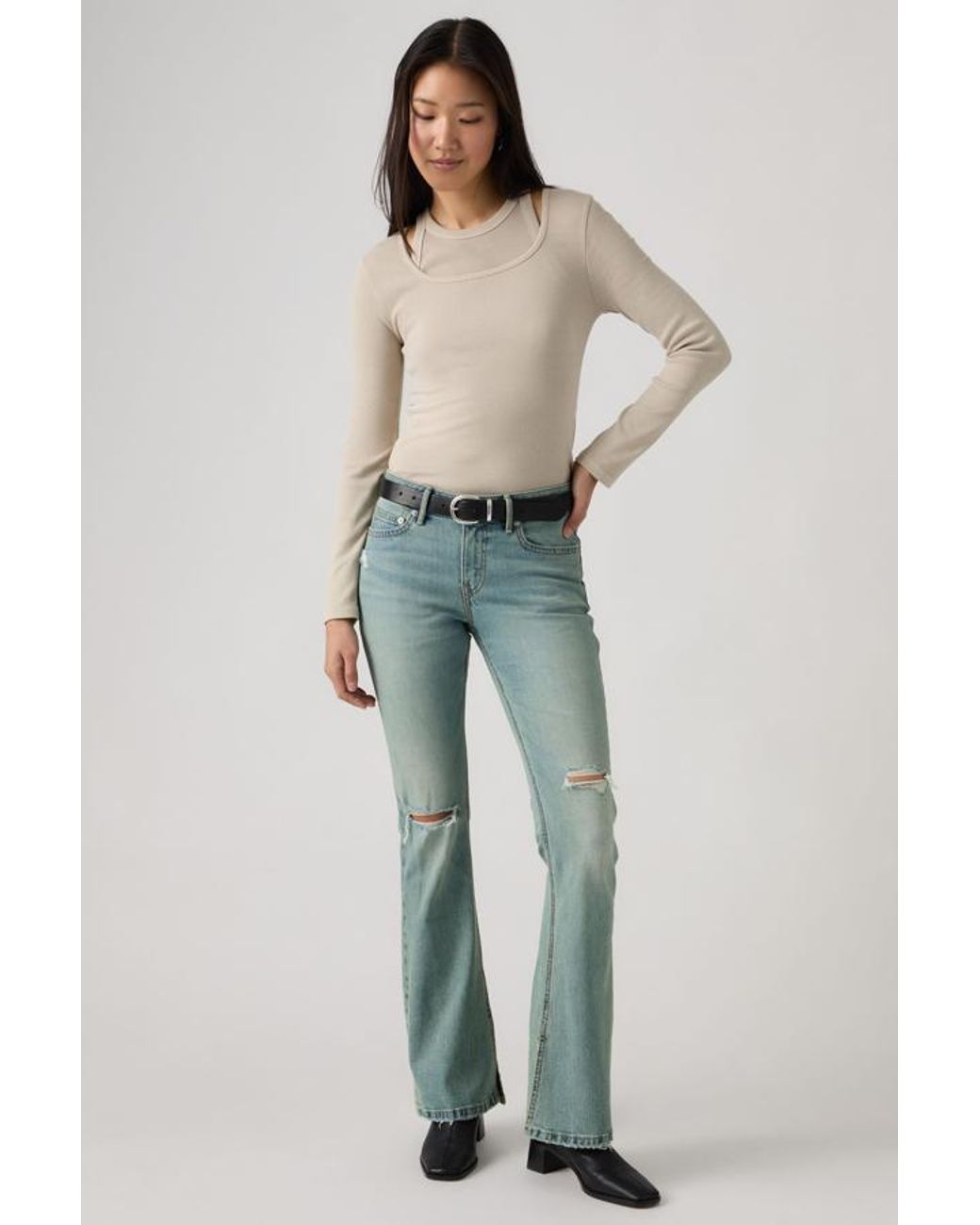 Levi's Blue Low Slim Boot Jeans