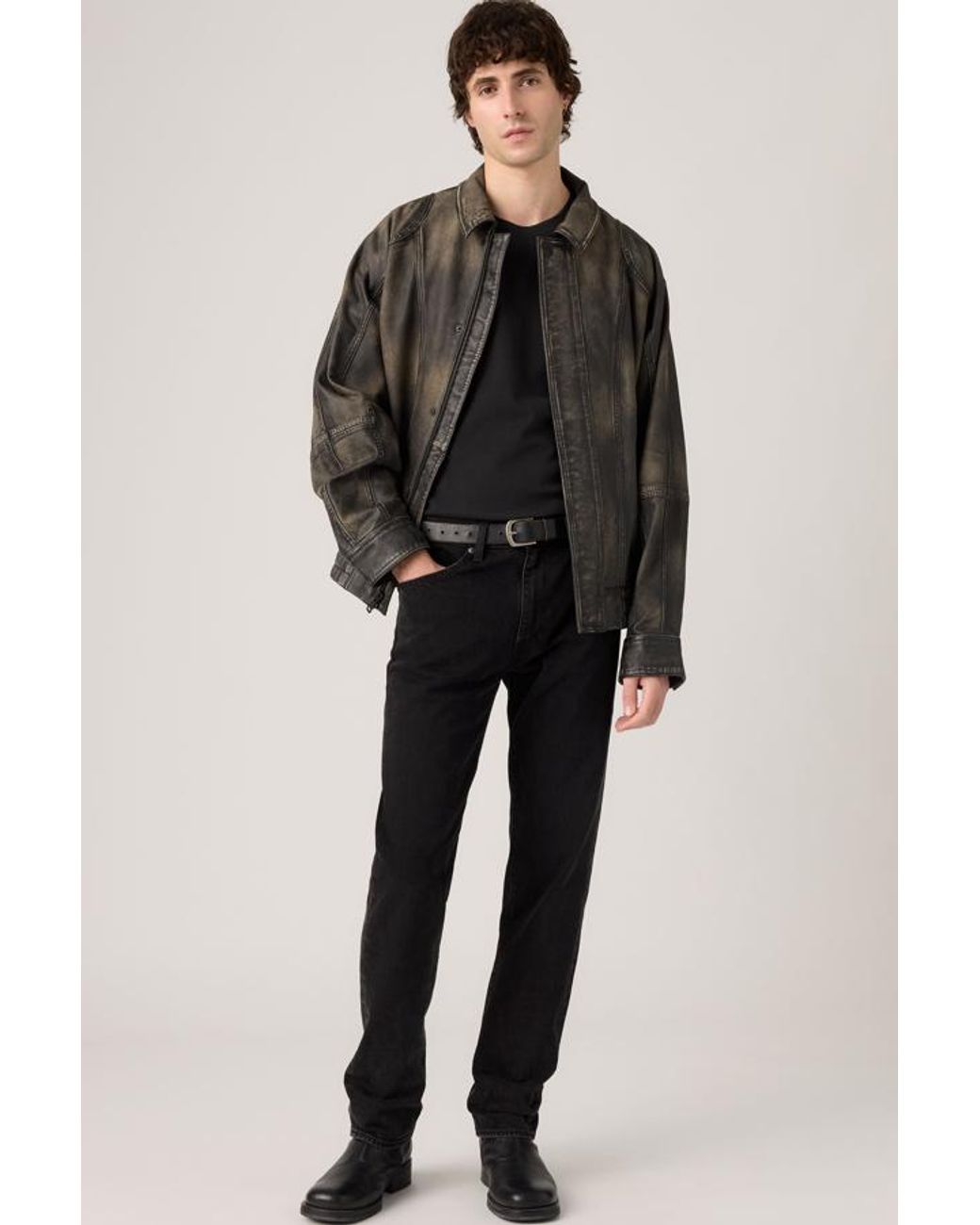 Levi's Black 518 Slim Jeans for men