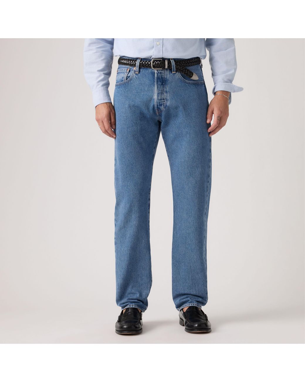 Levi's Blue 501 Relaxed Jeans for men