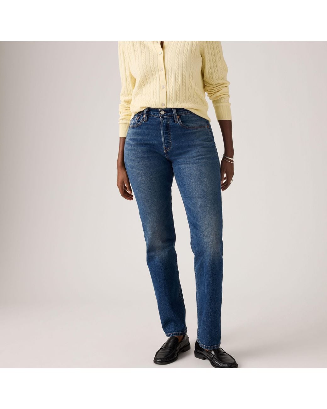 Levi's Blue 501 Curve Lightweight Jeans