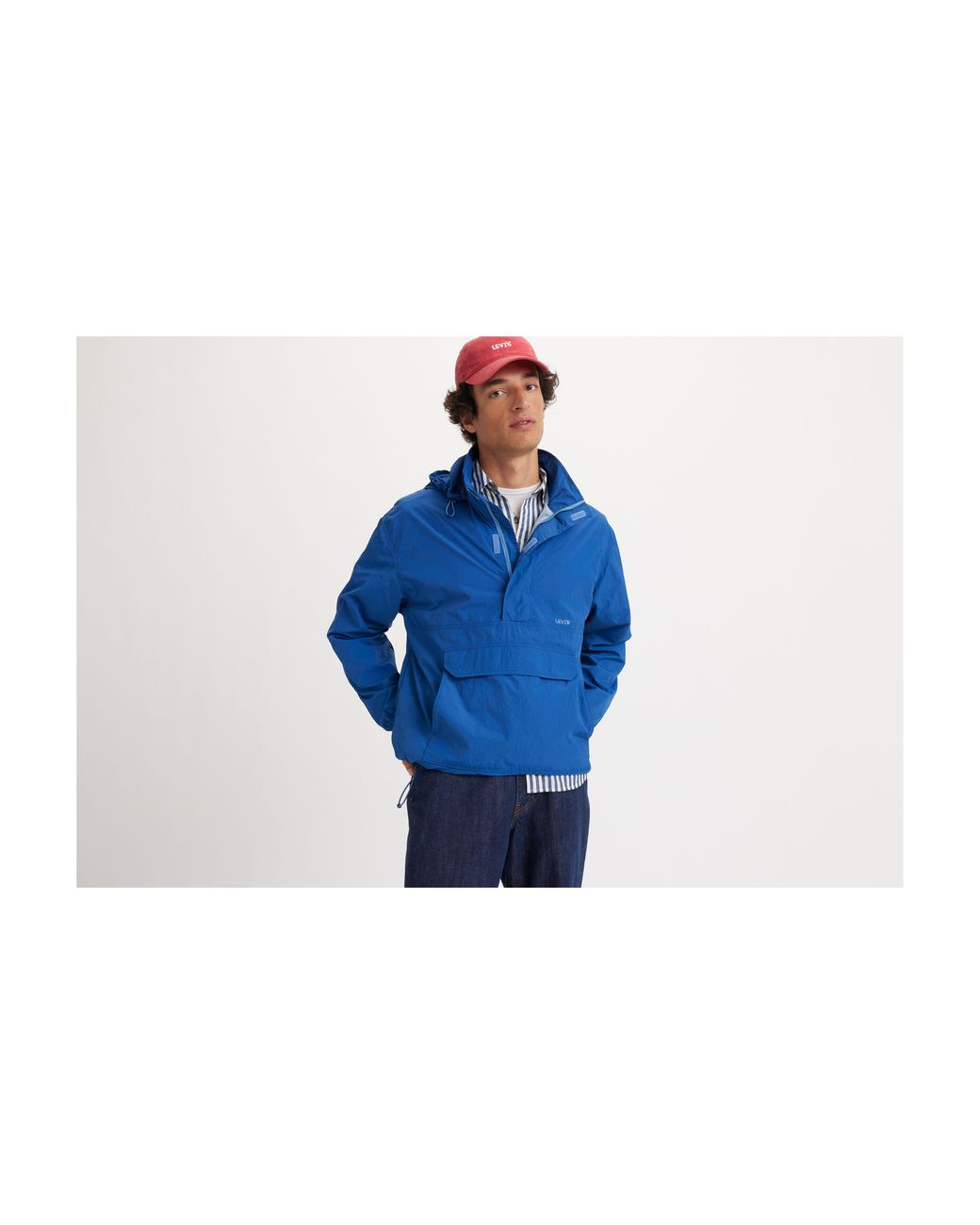 Levi s Embarcadero Anorak Jacket in Blue for Men Lyst UK