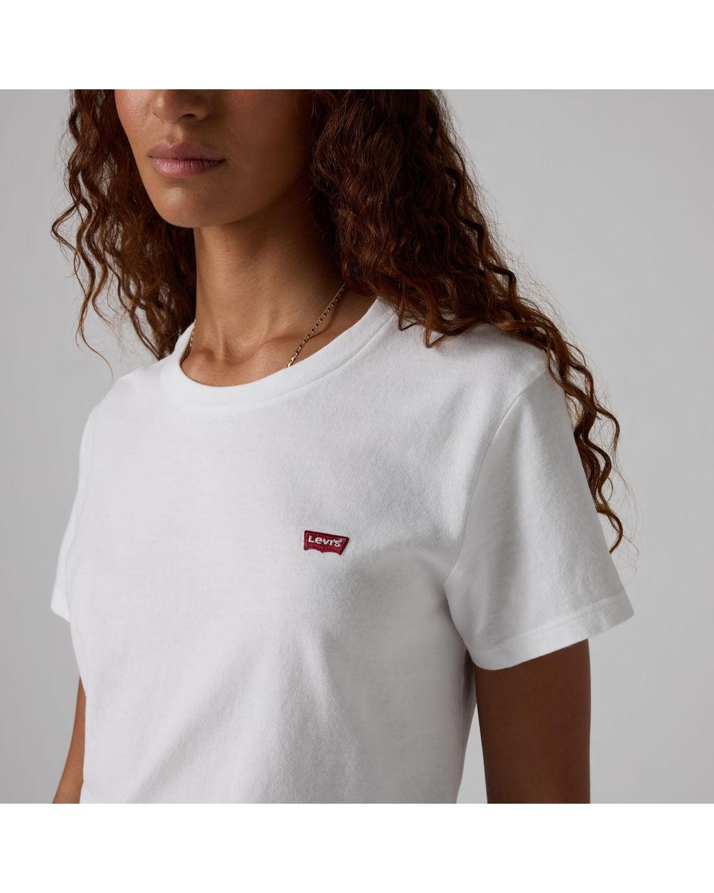 Levi's White Perfect Logo-print Cotton-jersey T-shirt
