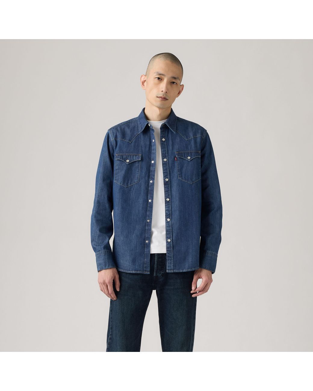 Levi's Black Barstow Western Standard Fit Shirt for men