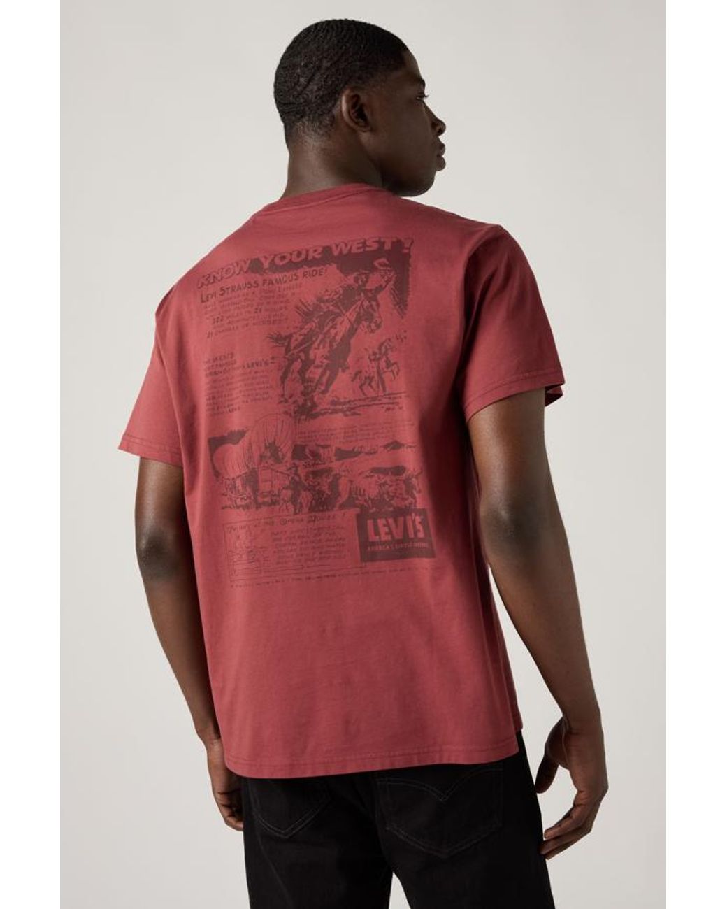 Relaxed Fit Tee Levi's de hombre de color Red