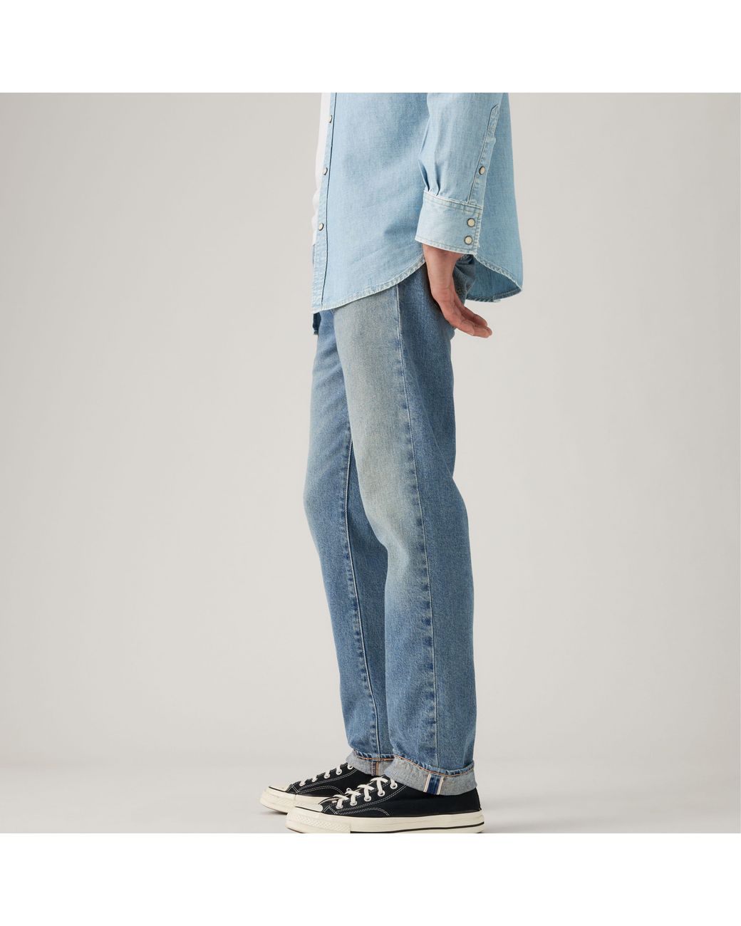 Levi's Blue 502 Taper Jeans for men