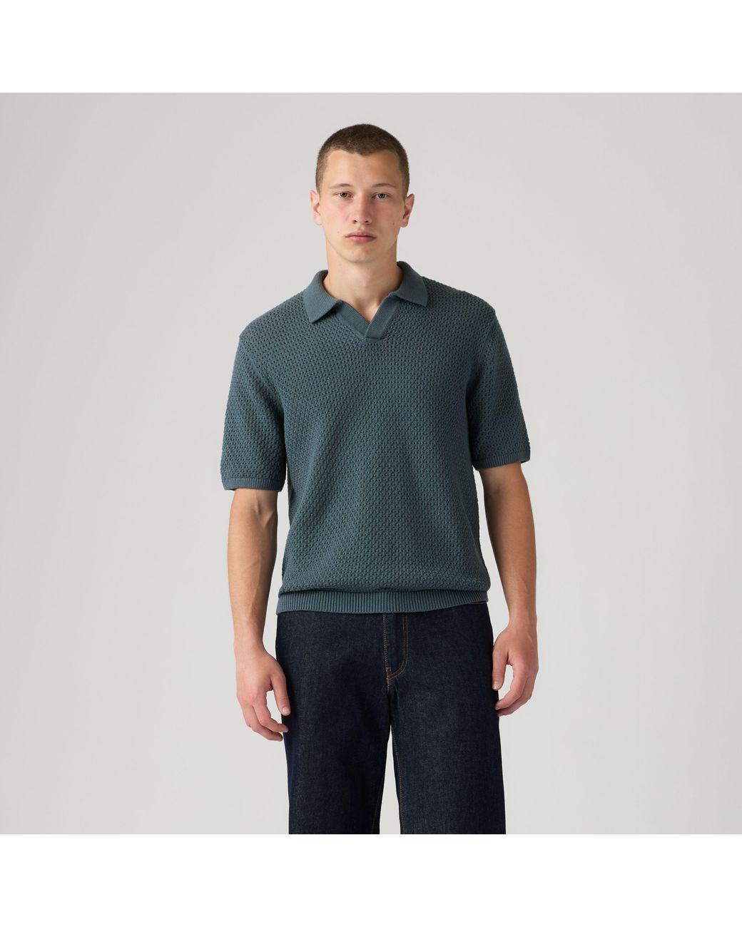 Polo Dillon Open Collar Levi's de hombre de color Blue