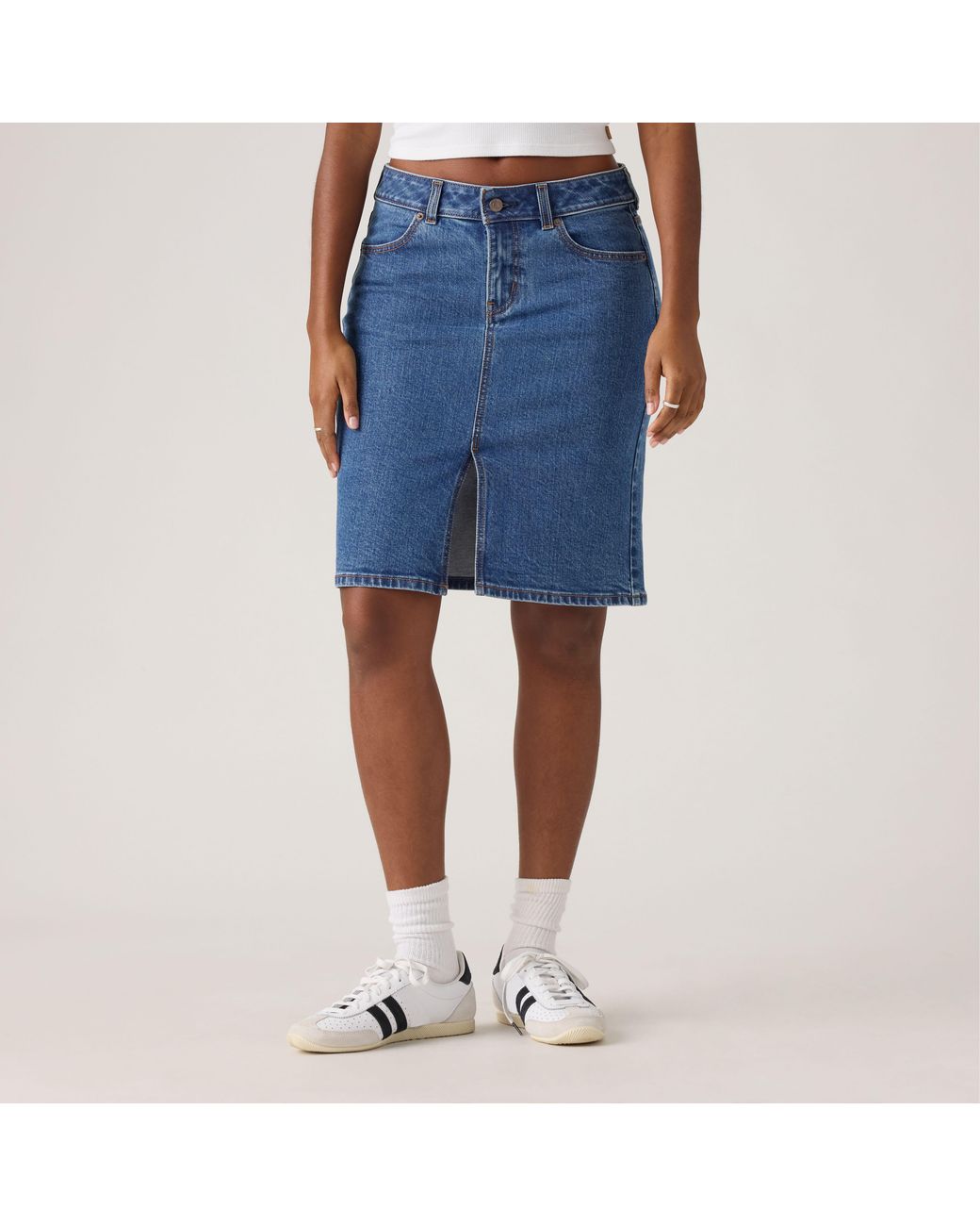 Levi's Blue Low Midi Skirt
