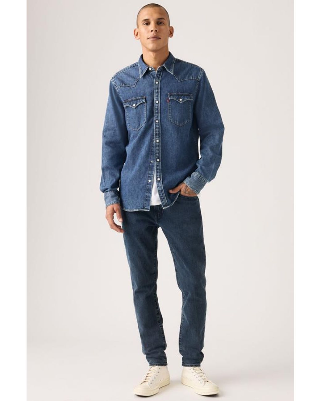 Levi's Blue 512 Slim Taper Jeans for men
