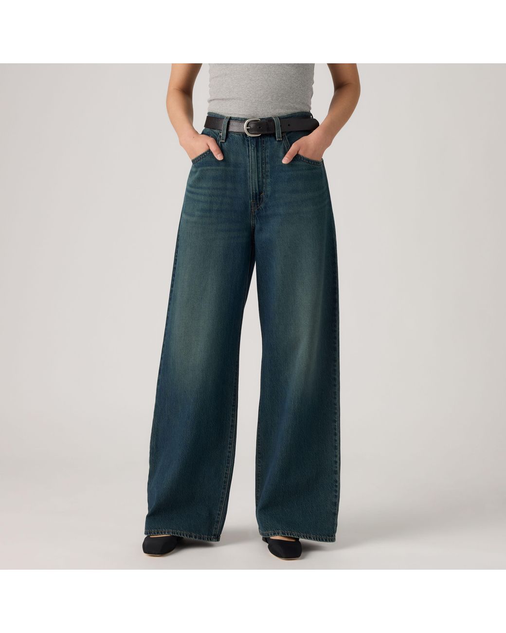 Levi's Blue Cinch Baggy Lightweight Jeans