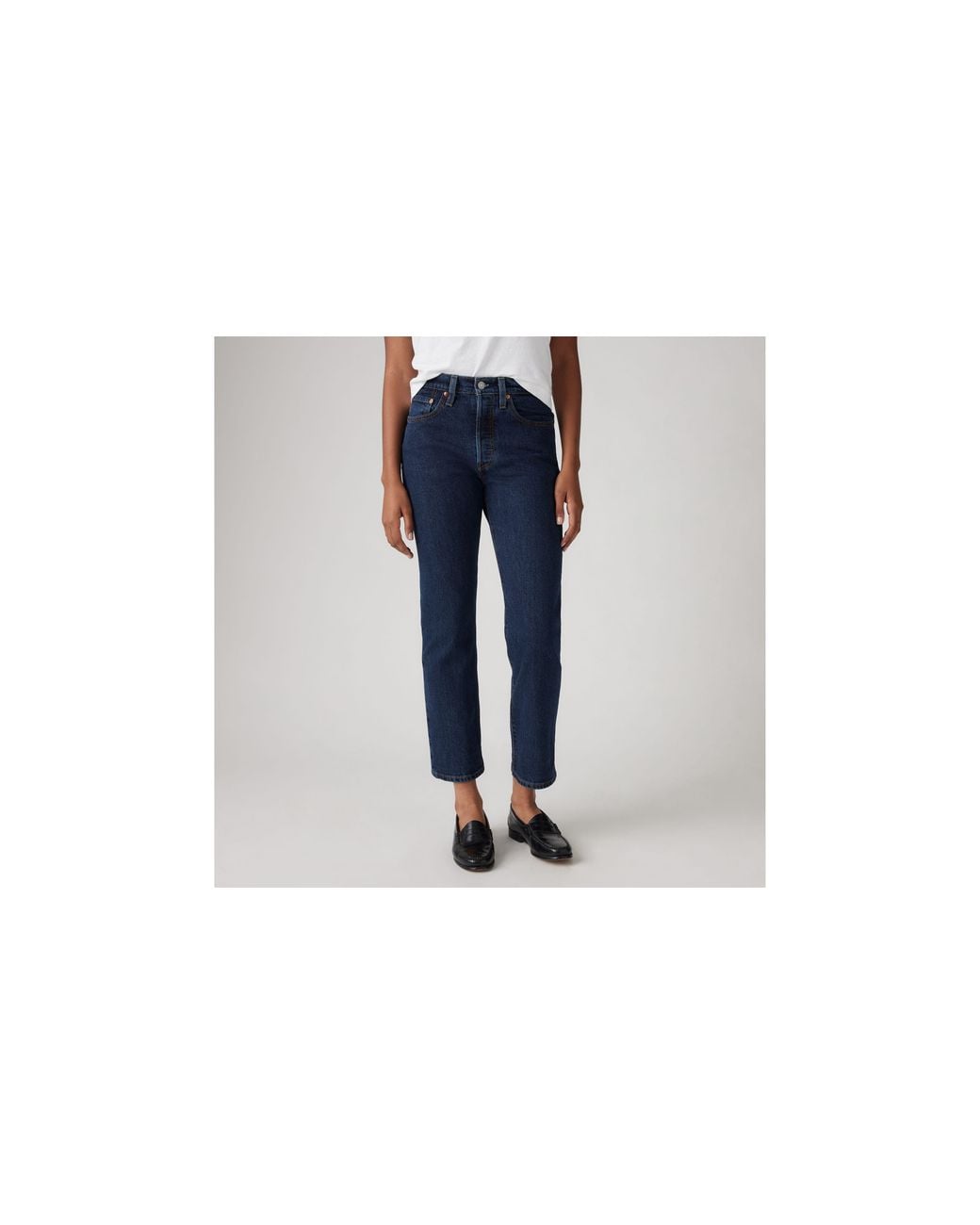 Levi's Blue 501 Crop Jeans