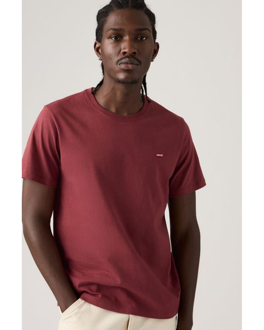 Levi's Red Original Housemark Tee for men