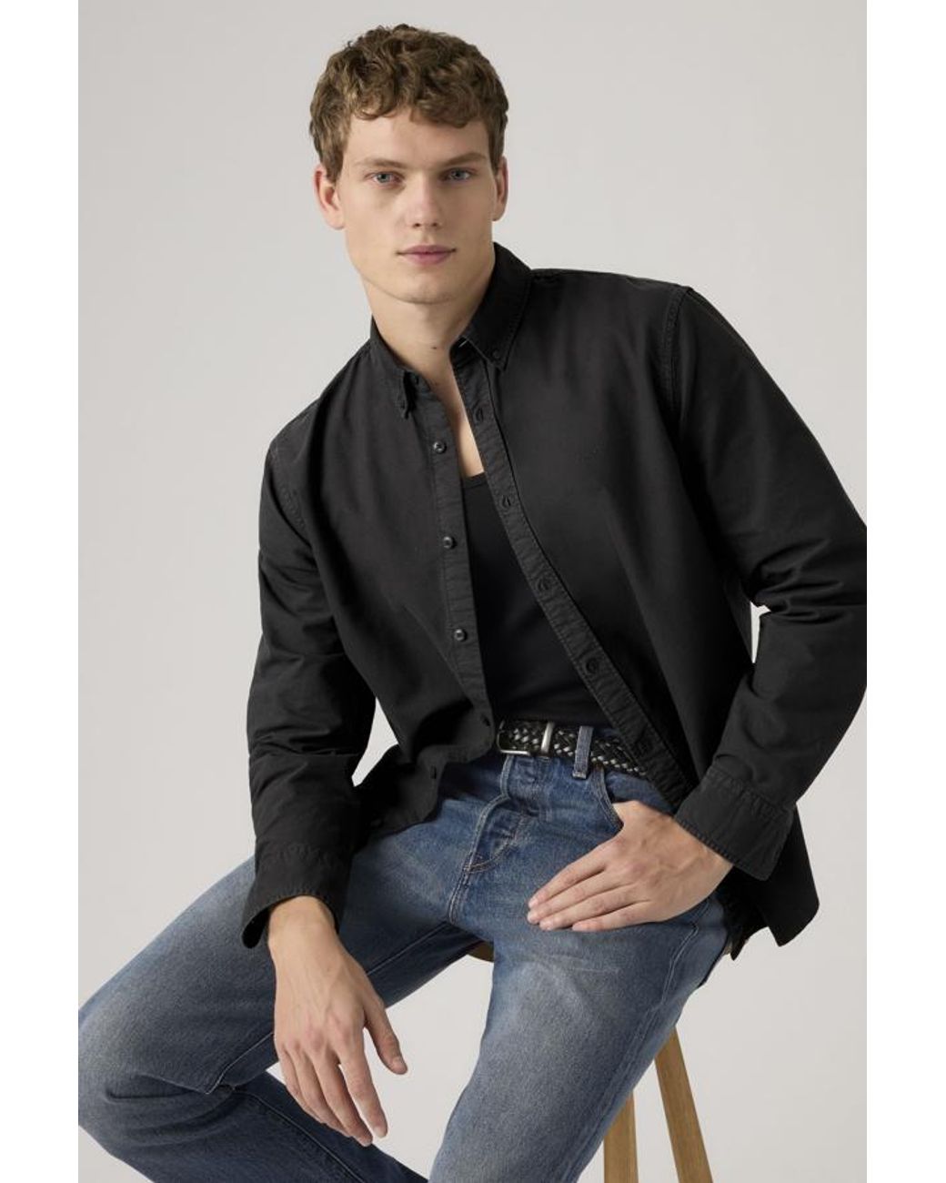 Levi's Authentic Overhemd Met Knopen in het Black voor heren