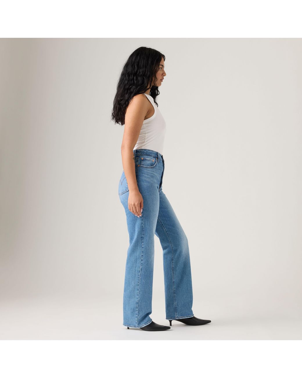 Levi's Ribcage Full Length Jeans in het Blue
