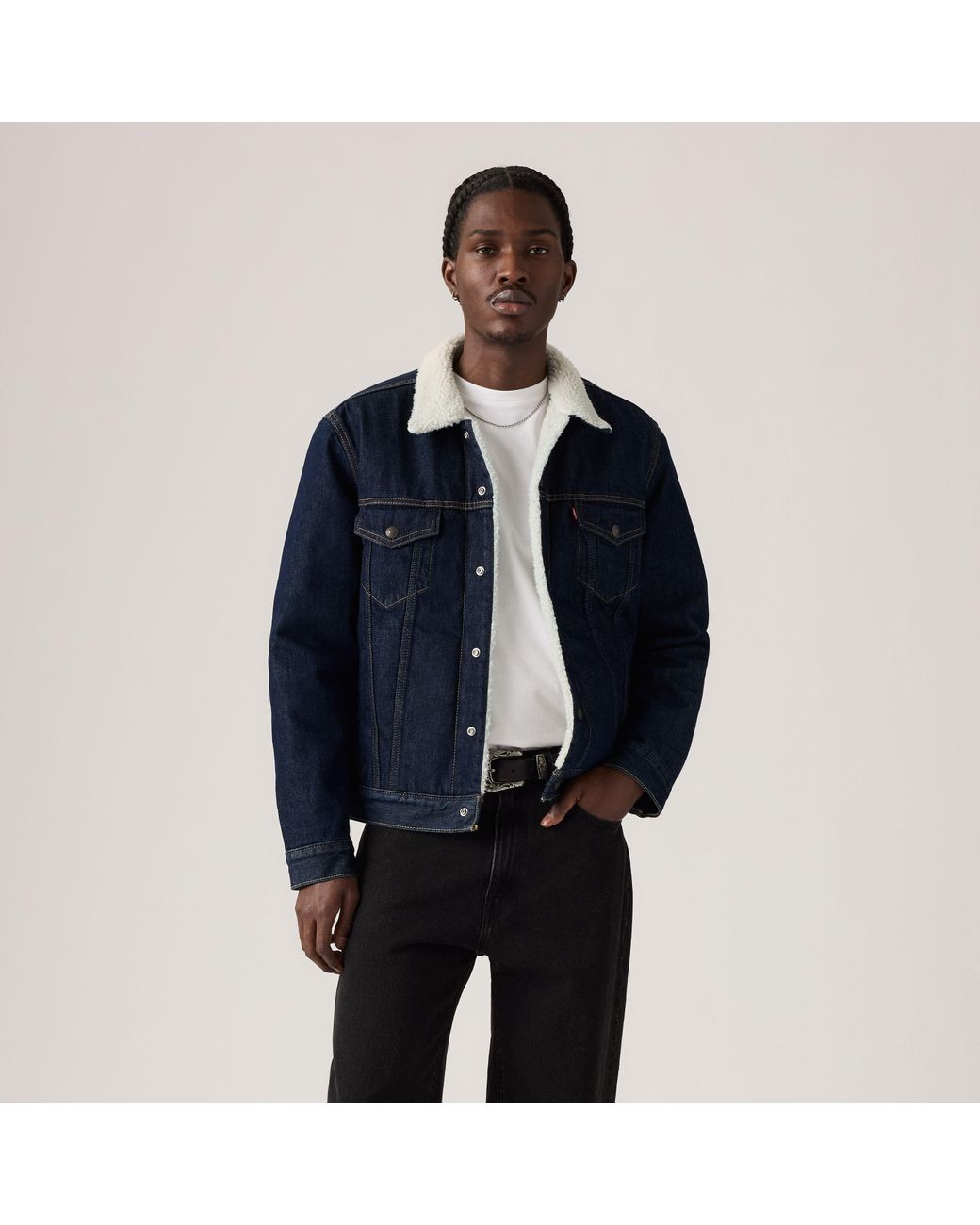 Chaqueta Trucker Type Iii Sherpa Levi's de hombre de color Blue