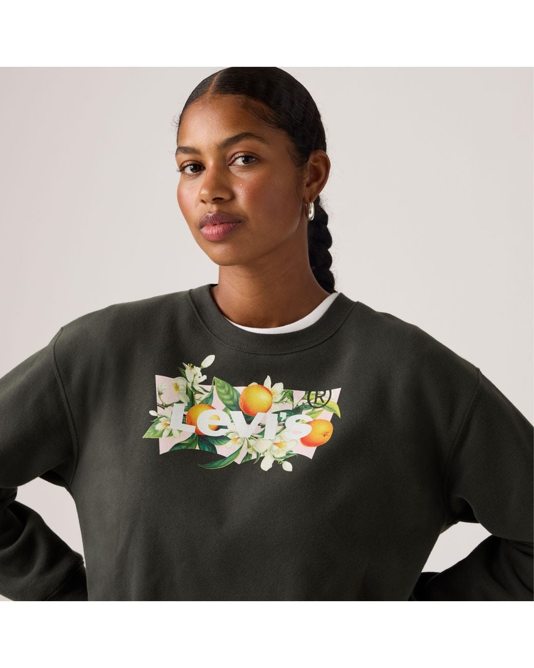 Levi's Black Graphic Everyday Crewneck Sweatshirt