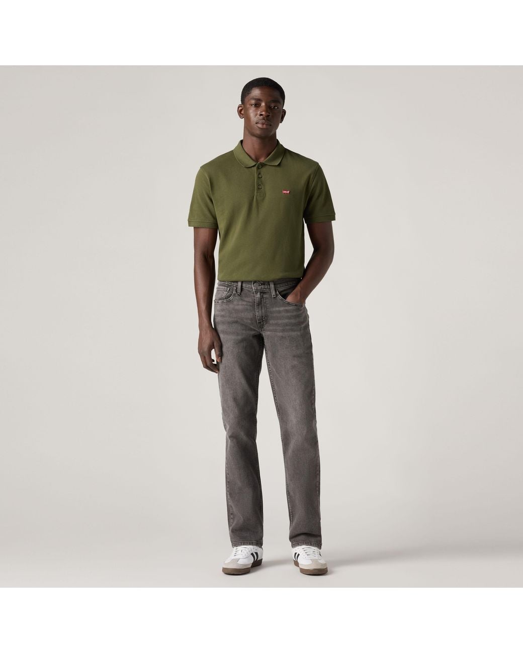 Levi's Black 514 Straight Jeans for men
