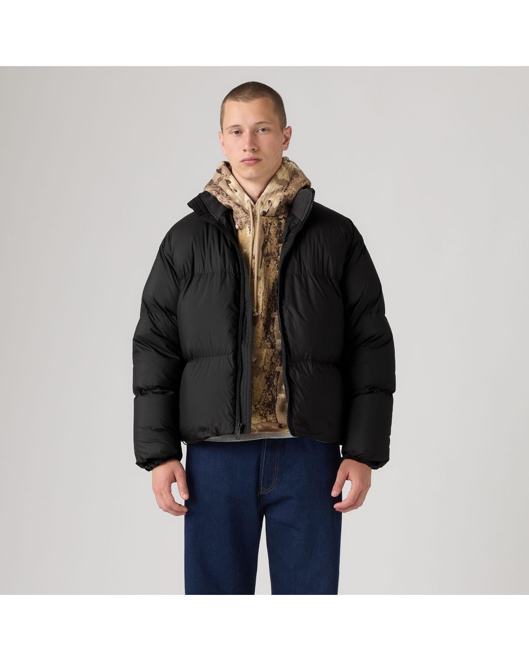 Puffer Corto Aurue Levi's de hombre de color Black