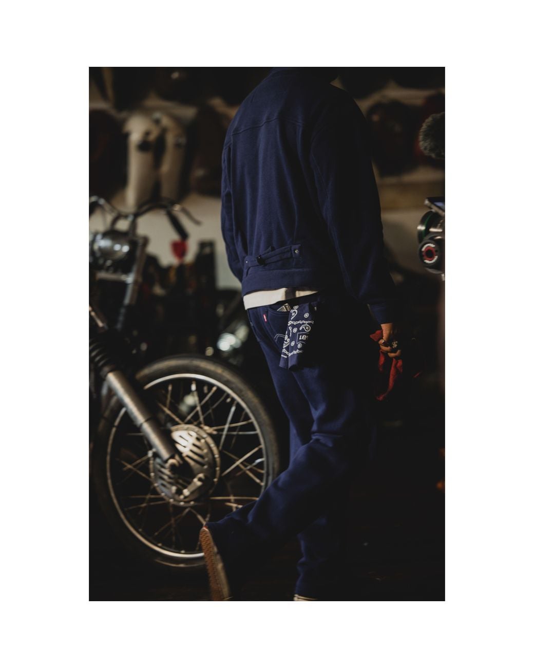 Levi's Gray X Beams X Loopwheeler Bandana for men