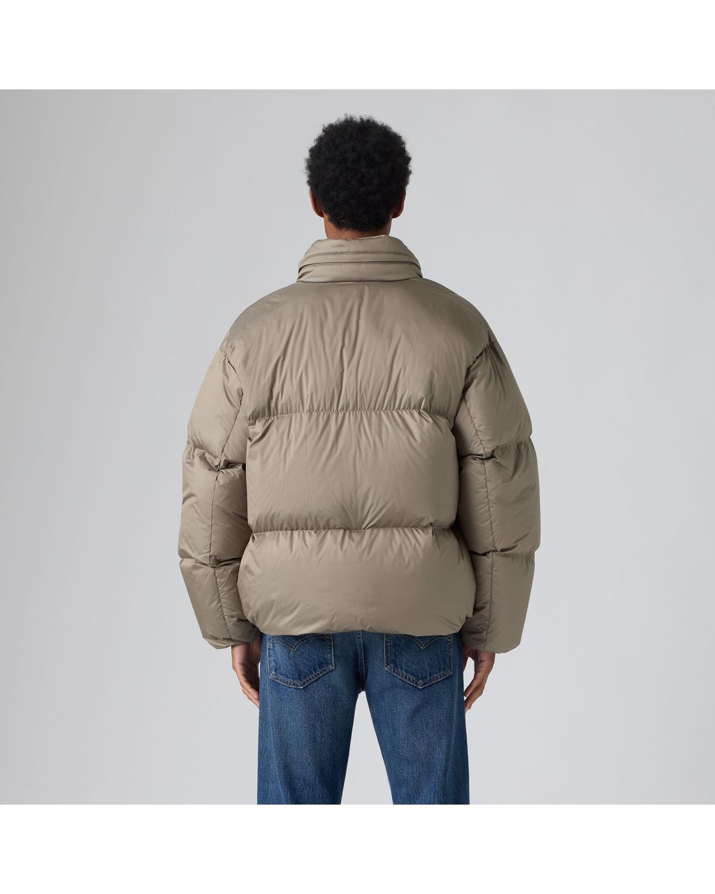 Levi's Aurue Short Puffer in het Brown voor heren
