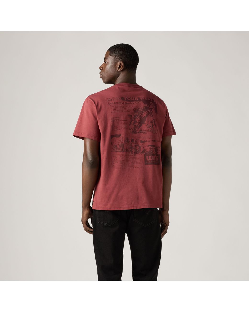 Relaxed Fit Tee Levi's de hombre de color Red