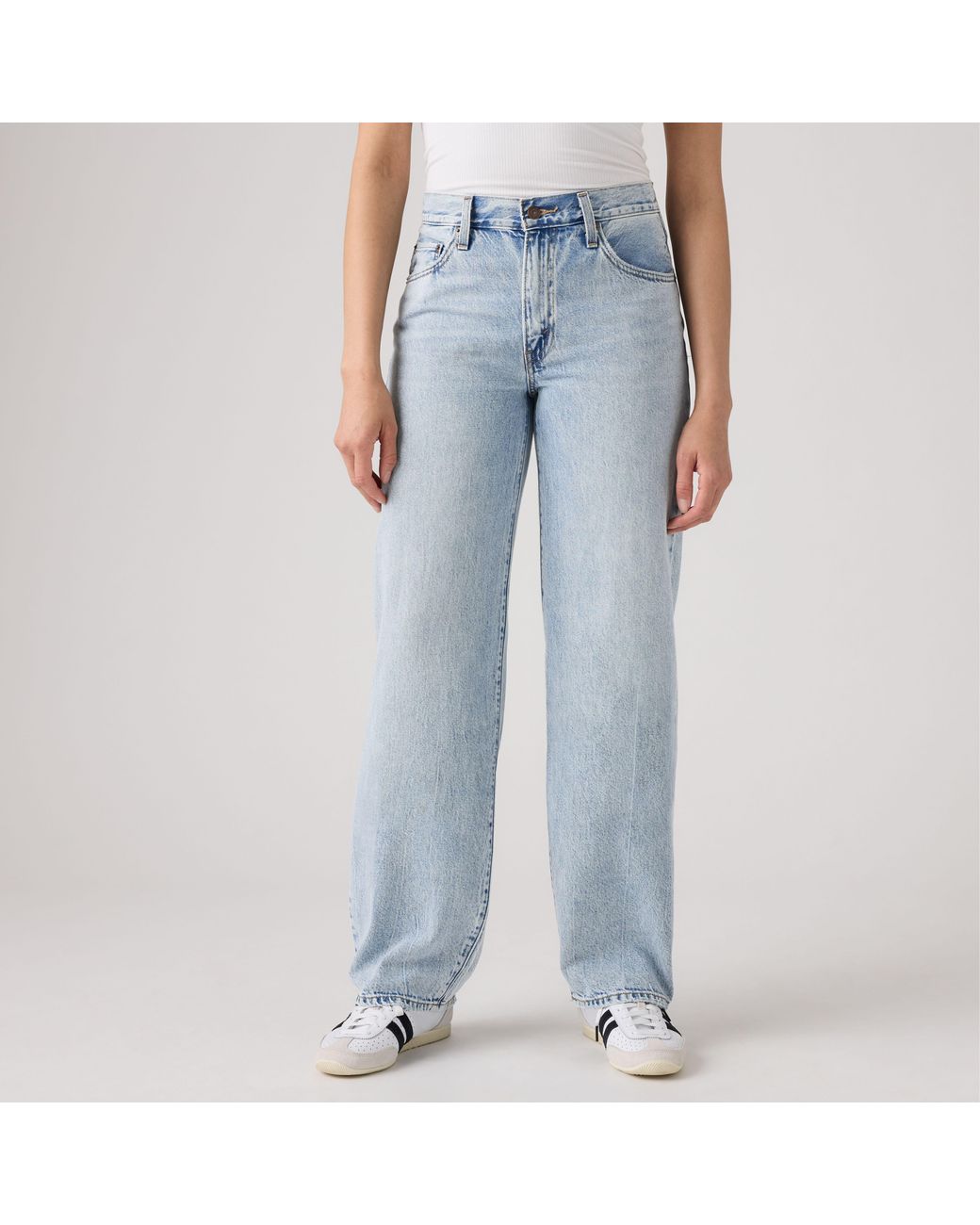 Levi's Blue Baggy Dad Jeans