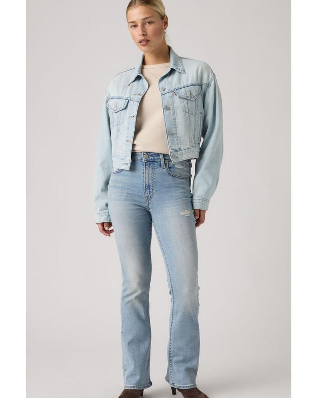 Levi's Blue 725 High Rise Bootcut Jeans