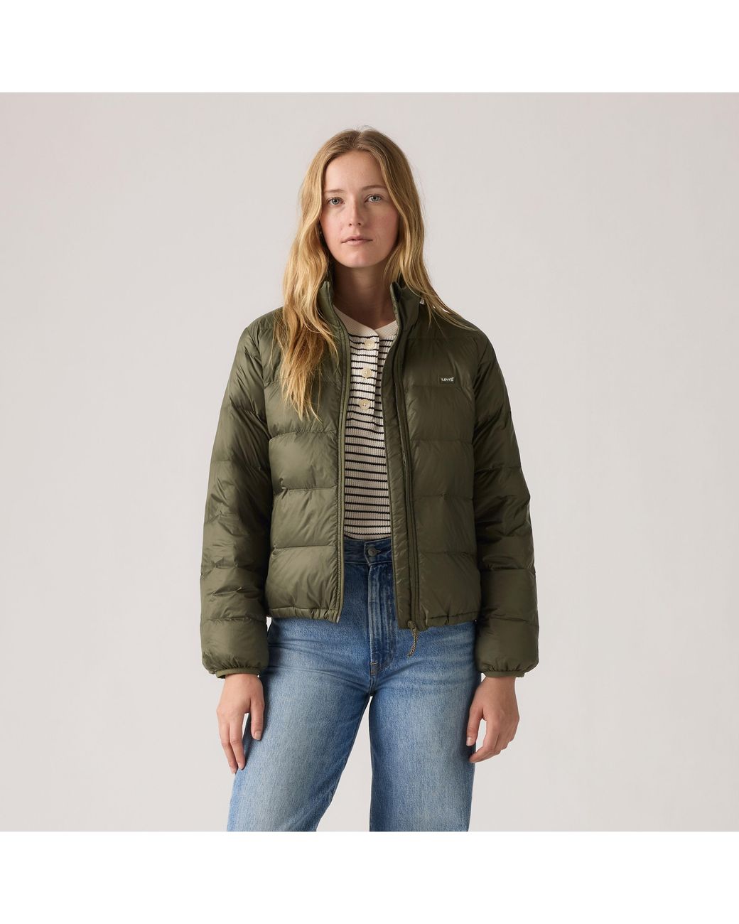 Levi's Green Willa Down Packable Jacket
