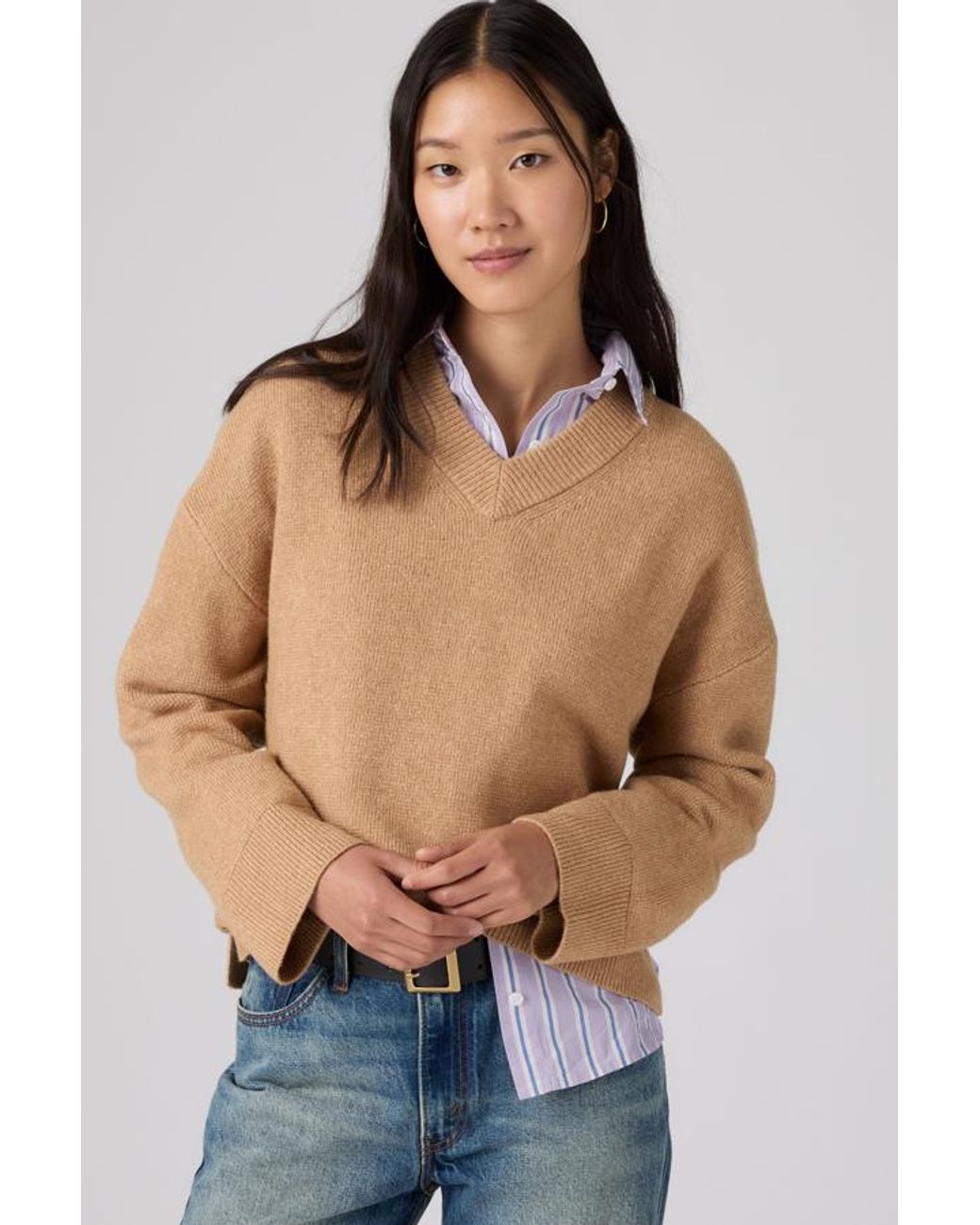 Levi's Blue Supersoft V Neck Sweater