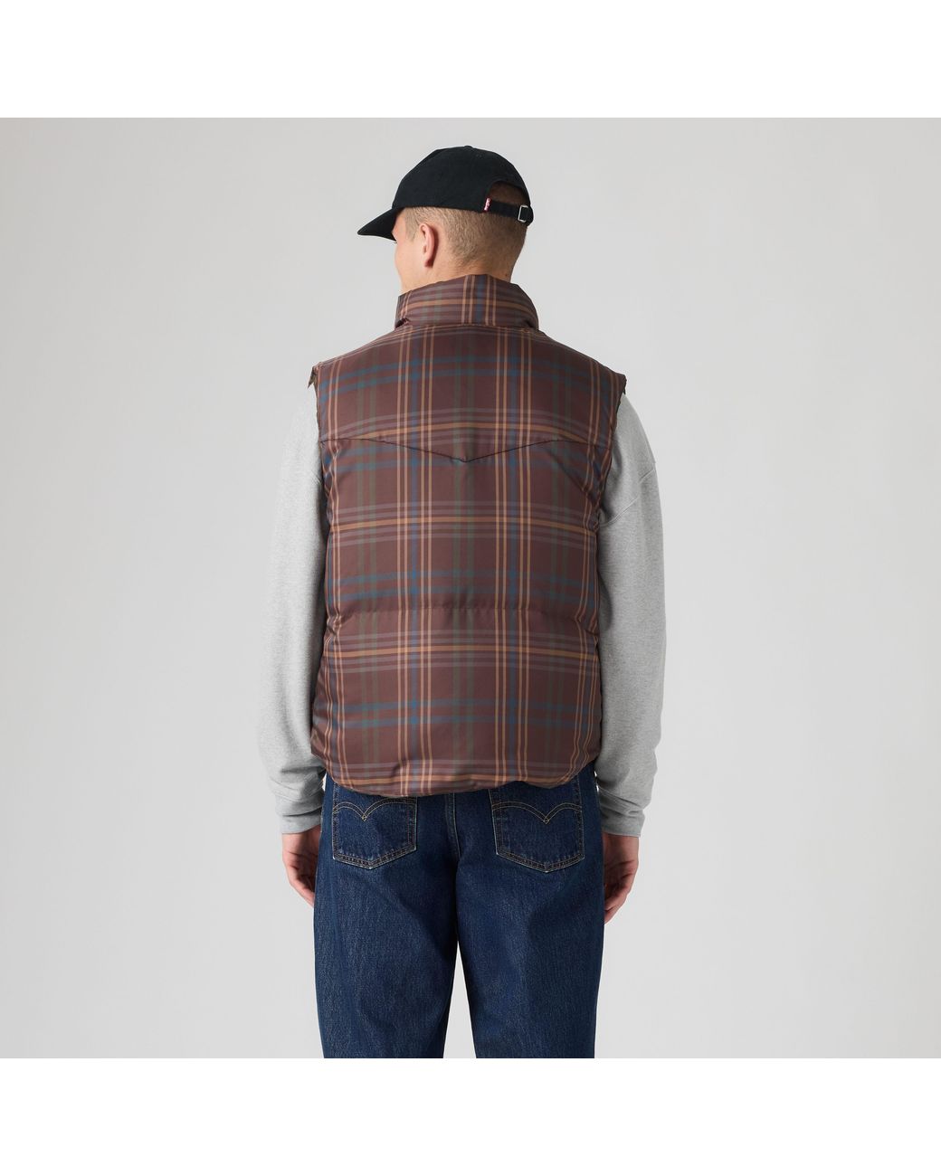Levi's Rockwell Reversible Vest in het Brown voor heren
