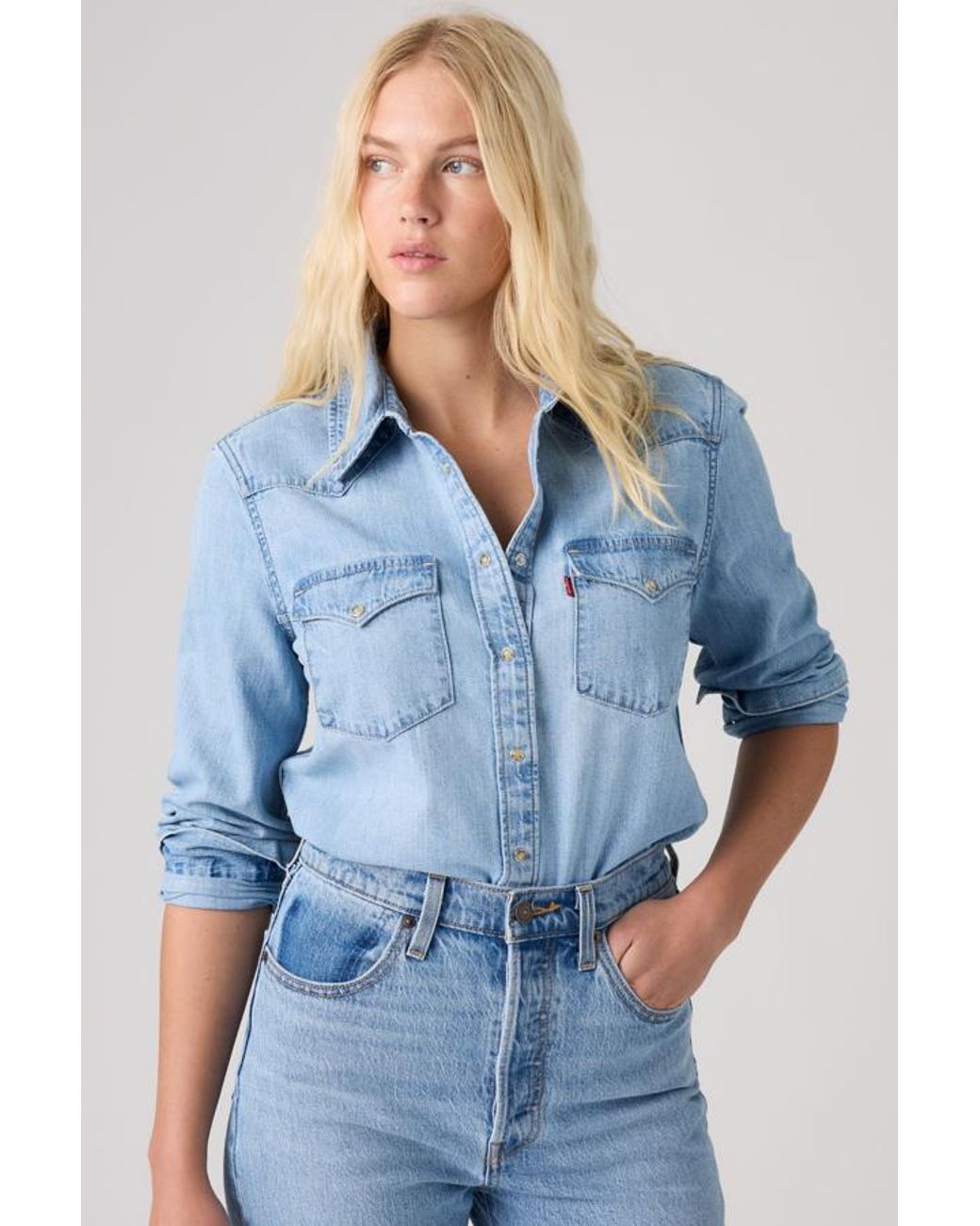 Levi's Blue Heritage Western Denim Shirt