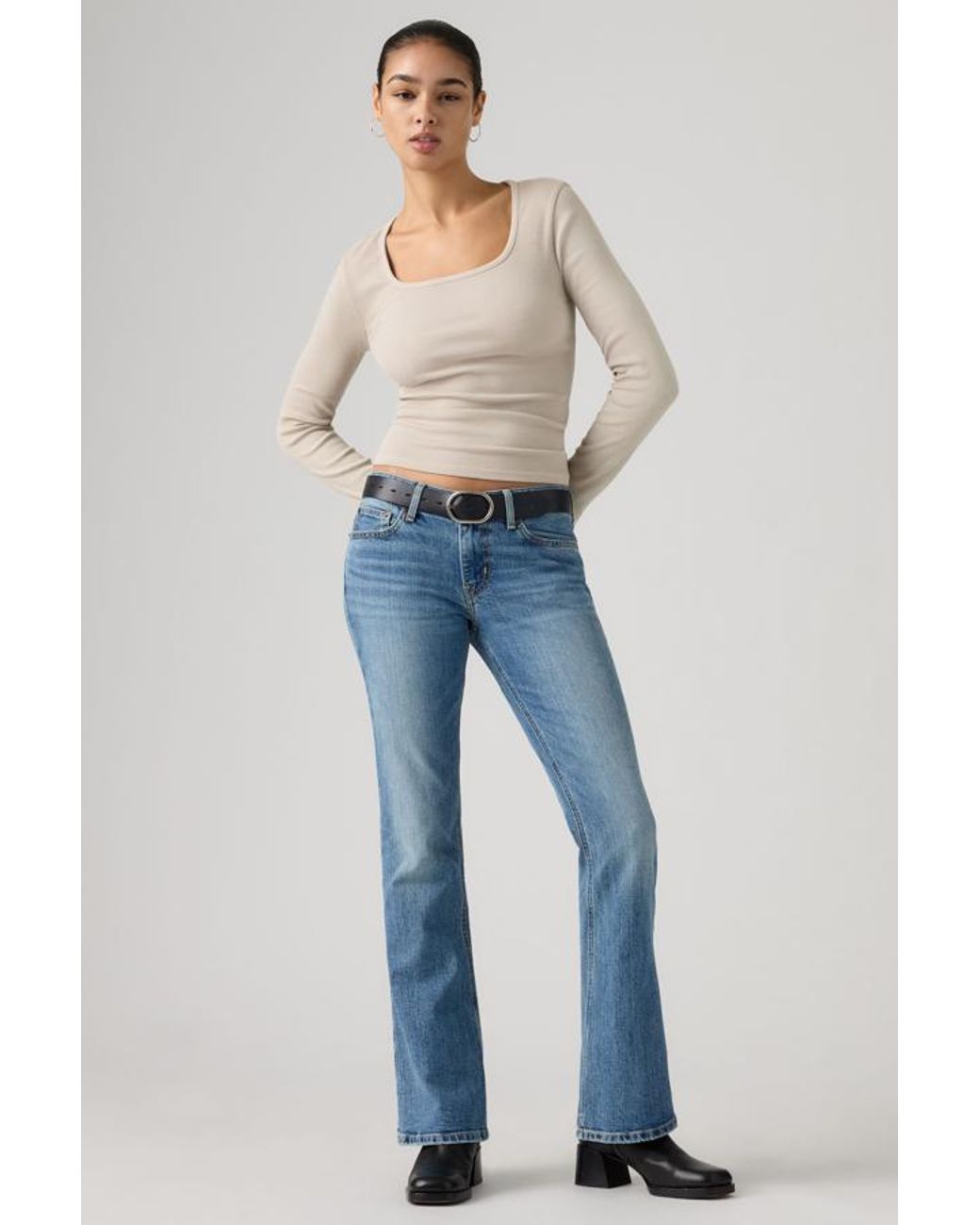Levi's Blue Low Slim Boot Jeans