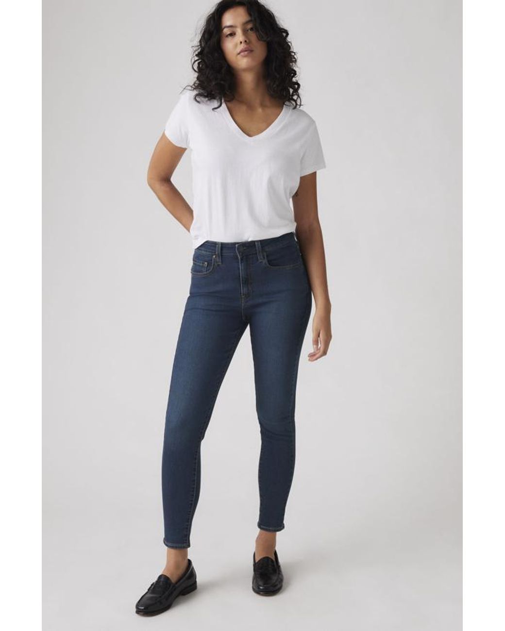 Levi's Blue 721 High Rise Skinny Jeans
